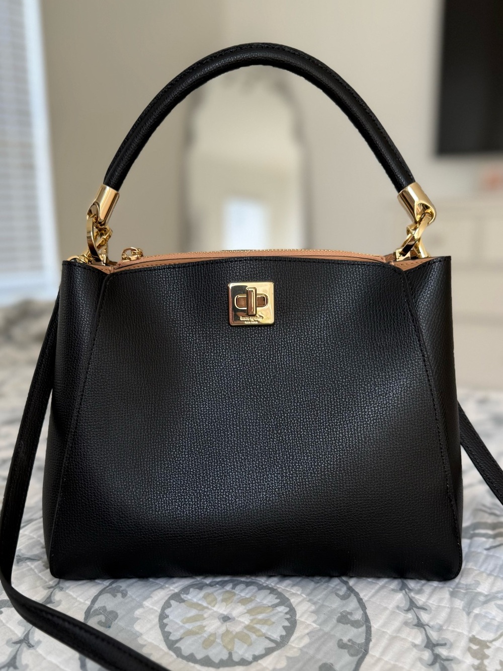 Kate Spade Phoebe Black Shoulder Satchel Bag MSRP $429